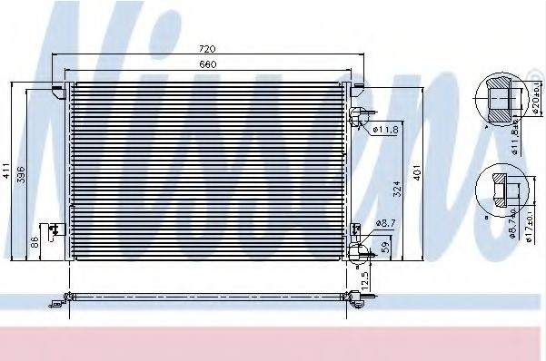 Piese Auto Opel Radiator AC Opel Vectra C NISSENS Revizie Masina